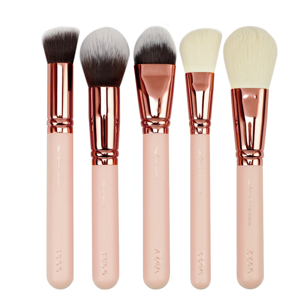 Bộ Cọ Trang Điểm Chuyên Nghiệp 15 Cây ZOEVA Rose Golden Complete Set Vol.2 0218